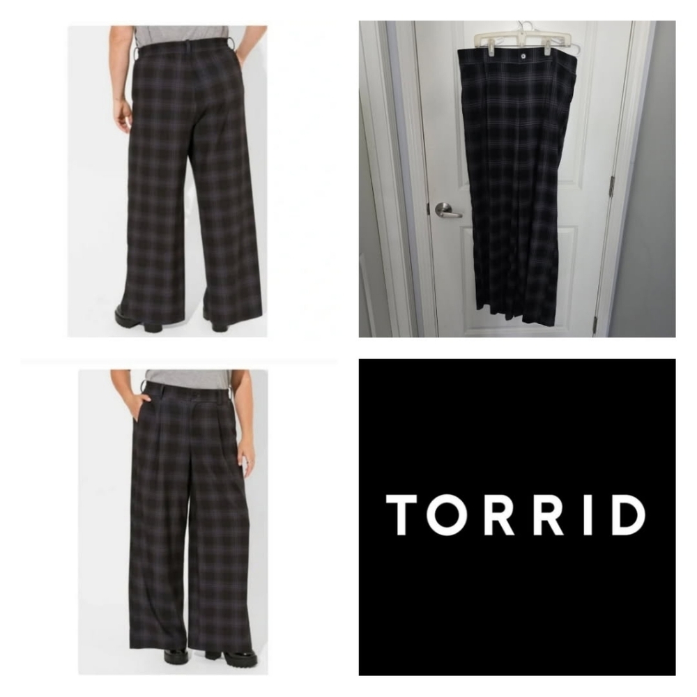 Torrid Wide Leg Studio Stretch Crepe Pants 18 Tall